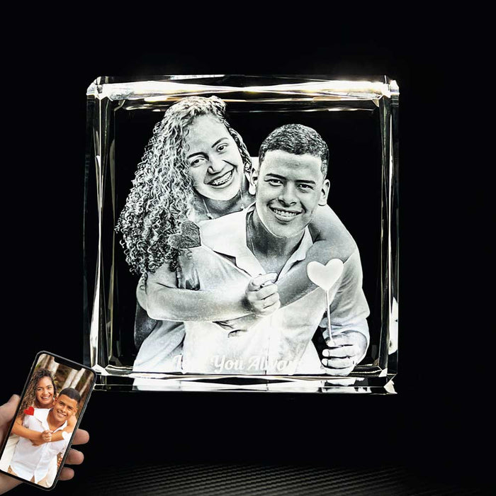 Extra Large 3D Crystal Square